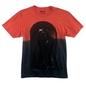 Post Malone Posty Co Hollywood's Bleeding Graphic T Shirt Orange Black M